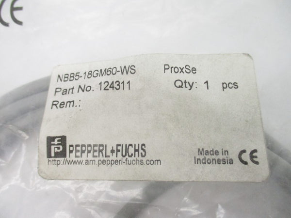 PEPPERL+FUCHS NBB5-18GM60-WS 124311 NSMP
