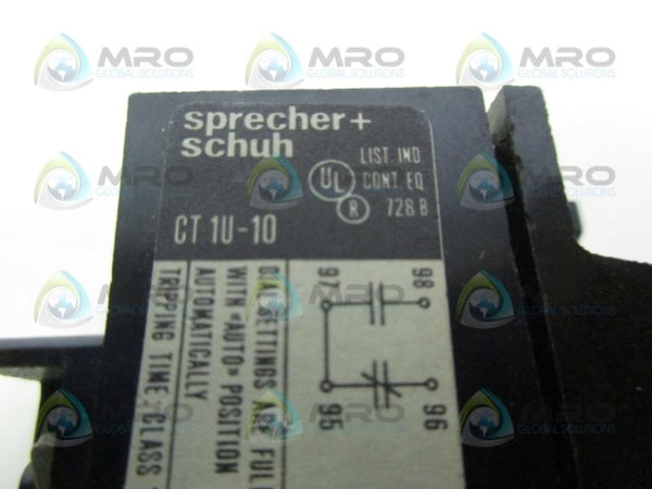 SPRECHER+SCHUH CT-1U-10 RELAY NSNP