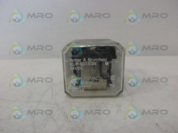 POTTER & BRUMFIELD KUP-5D15-24 RELAY 24VDC UNMP