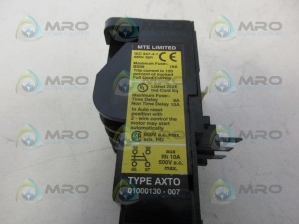 MTE 01000130.007 OVERLOAD RELAY NSNP