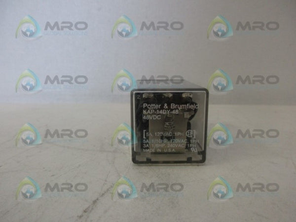POTTER & BRUMFIELD KAP-14DY-48 RELAY UNMP