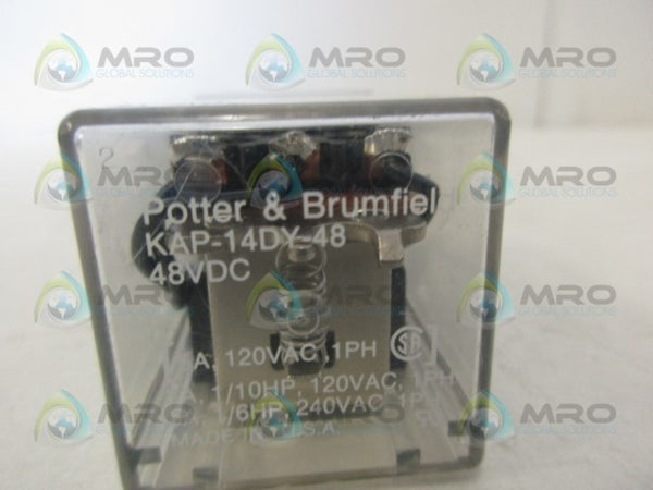 POTTER & BRUMFIELD KAP-14DY-48 RELAY UNMP