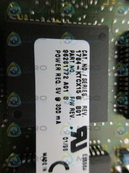 ALLEN BRADLEY 1784-KTCX15 SER. B COMMUNICATION INTERFACE CARD NSNP
