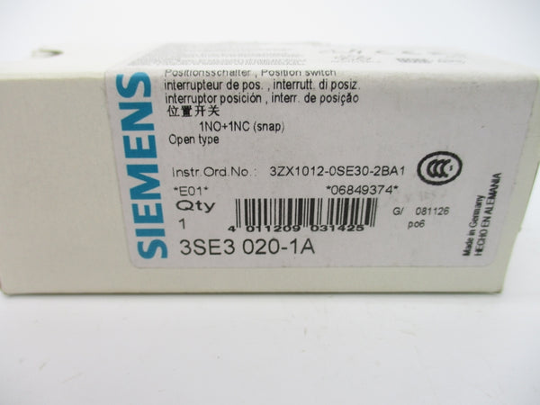 SIEMENS 3SE3020-1A 230V 6A NSMP