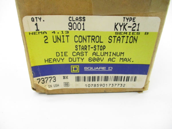 SQUARE D 9001KYK-21 SER. B 600VAC NSMP