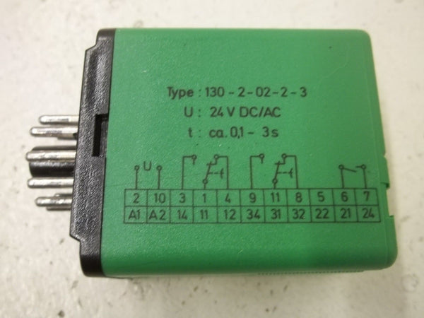 KUHNKE 130-2-02-2-3 RELAY 24VDC/AC UNMP