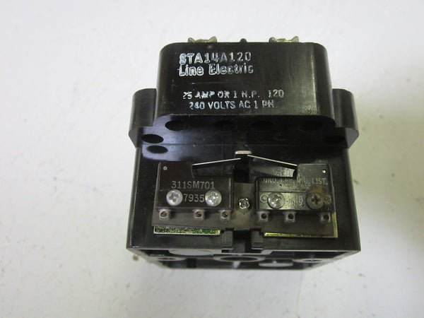 LINE ELECTRIC STA14A120 RELAY SWITCH 240V UNMP