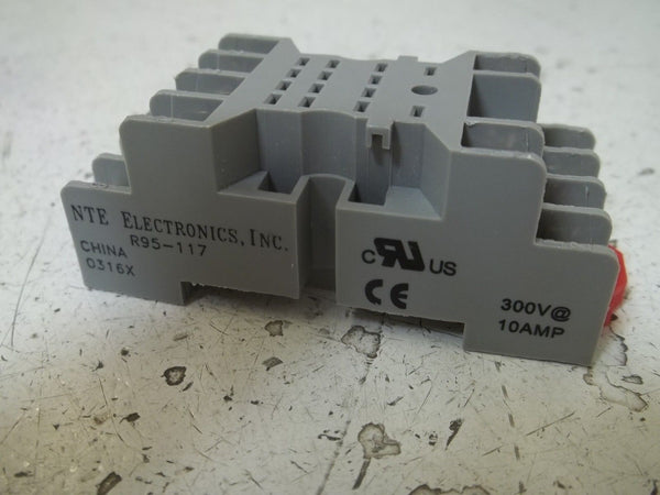 LOT OF 10 NTE ELECTRONICS, INC. R95-117 RELAY SOCKET NSMP