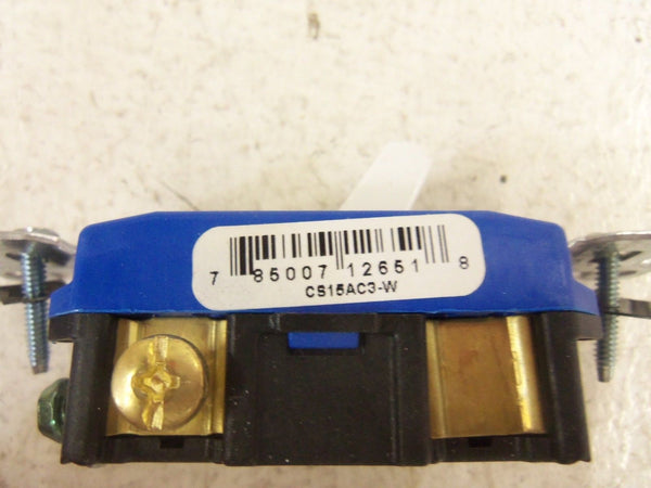 LOT OF 2 PASS & SEYMOUR CS15AC3-W THREE WAY SWITCH NSMP