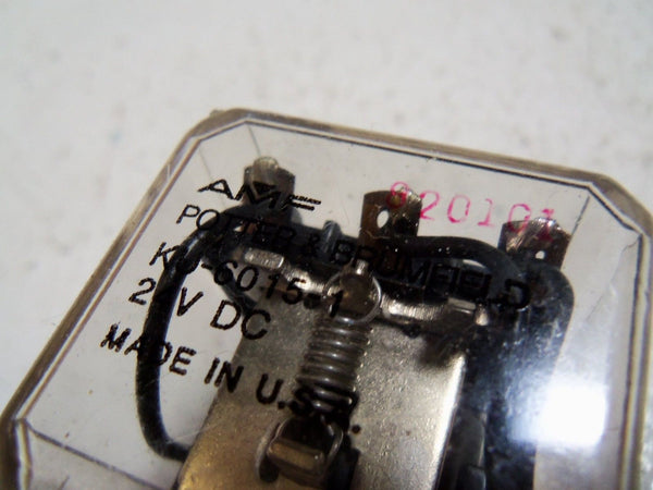 LOT OF 2 POTTER & BRUMFIELD KU-6015-1 RELAY UNMP