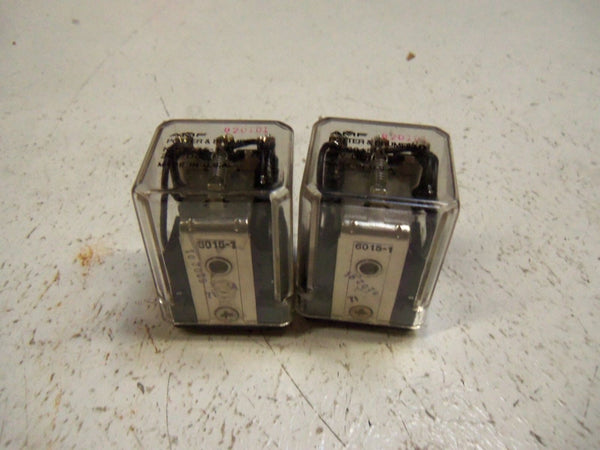 LOT OF 2 POTTER & BRUMFIELD KU-6015-1 RELAY UNMP