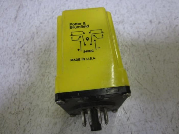 LOT OF 2 POTTER & BRUMFIELD CDD-38-30004 0.6-60SEC. RELAY 24VDC UNMP