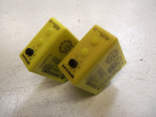 LOT OF 2 PULSTEKNIK RAB 110VAC RELAY DELAY OFF  UNMP