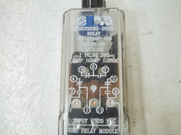 LOT OF 2 STRUTERS-DUNN 326XCX48P-010 RELAY120V UNMP
