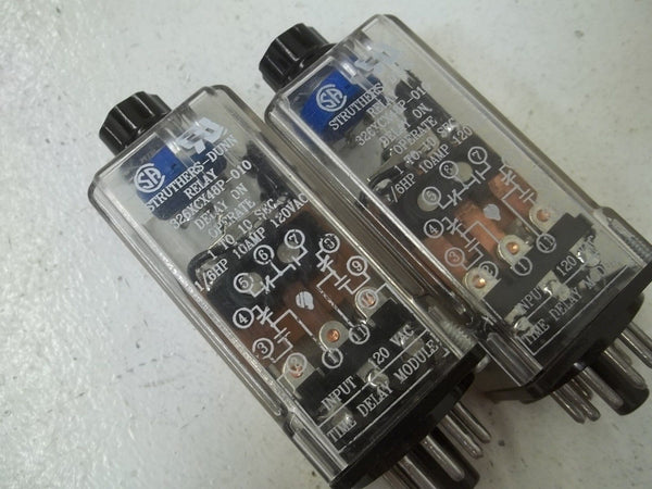 LOT OF 2 STRUTERS-DUNN 326XCX48P-010 RELAY120V UNMP