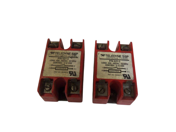 LOT OF 2 TELEDYNE SSP 621-5 RELAY AS IS