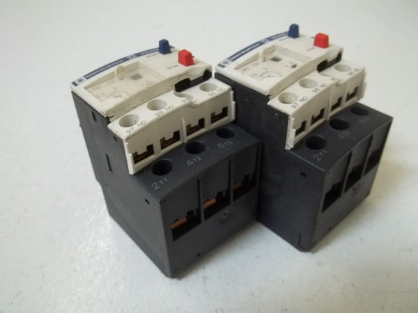 LOT OF 2 TELEMECANIQUE LRD 08 OVERLOAD RELAY UNMP