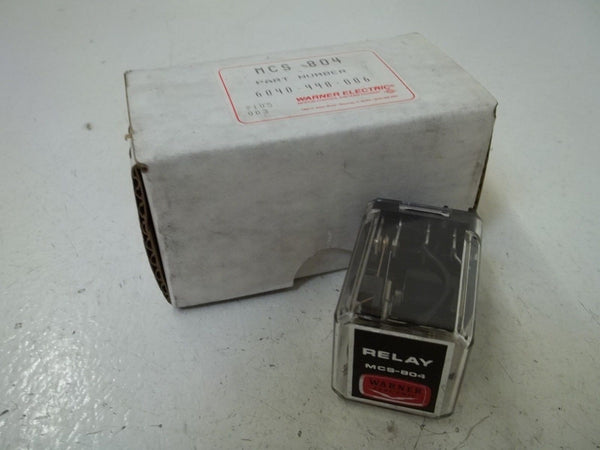 LOT OF 2 WARNER ELECTRIC MCS804 RELAY NSMP