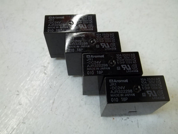 LOT OF 4 AROMAT JR1-DC24V RELAY UNMP