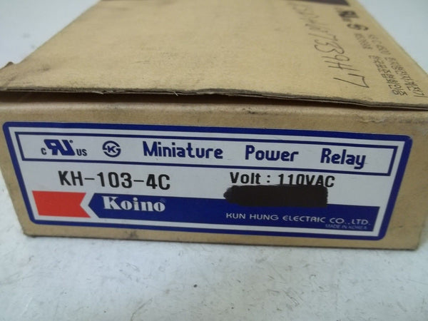 LOT OF 6 KOINO KH-103-4C RELAY NSMP