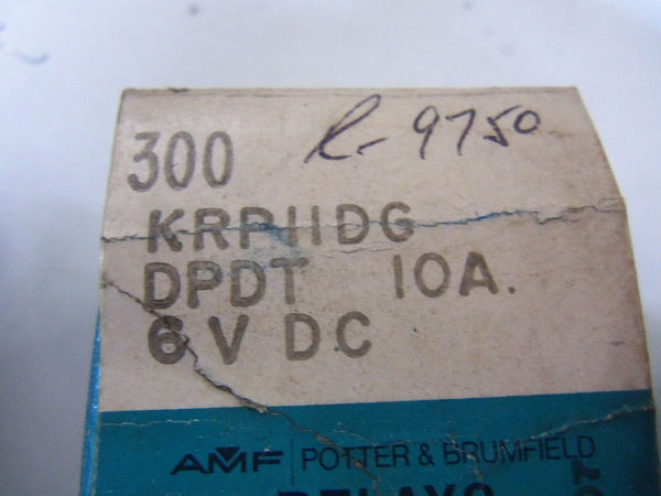 POTTER & BRUMFIELD KRP-11DG-6 RELAYS 6VDC NSMP