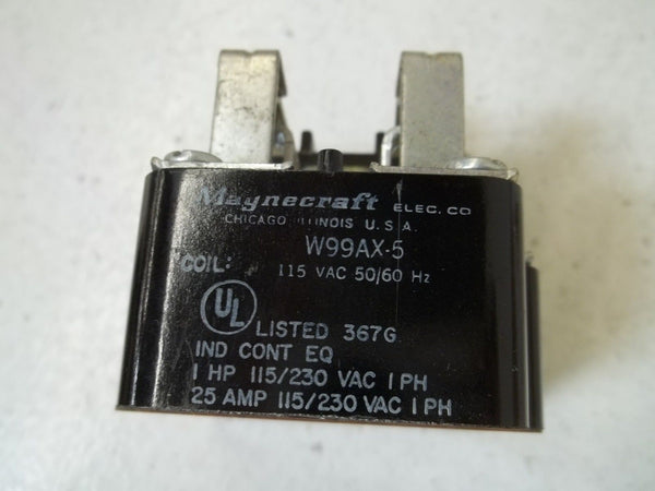 MAGNECRAFT W99AX-5 RELAY 115VAC UNMP