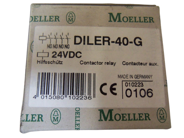 KLOCKNER MOELLER DILER-40-G CONTACTOR RELAY 24VDC  NSMP