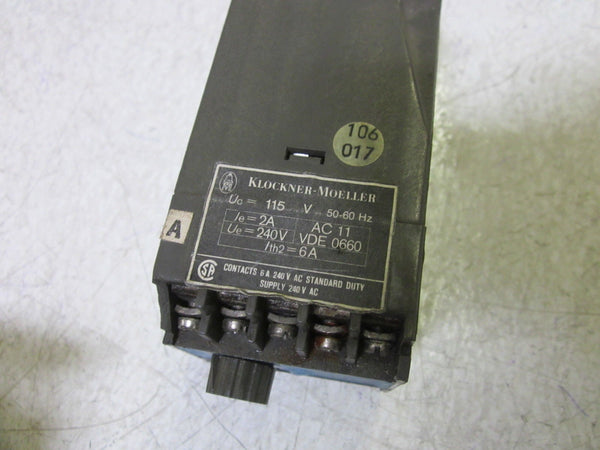 MOELLER ETR 5-10R 115V CONTROL RELAY UNMP