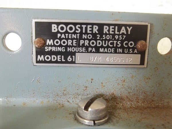 MOORE 61LB/M4850S12 BOOSTER RELAY UNMP