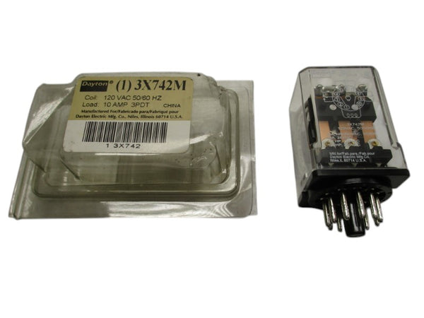 DAYTON 3X742M RELAY 120VAC 10A NSMP