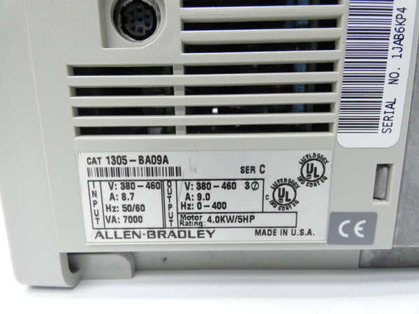 ALLEN BRADLEY 1305-BA09A SER. C F/W 6.01 380-460V 9A NSMP
