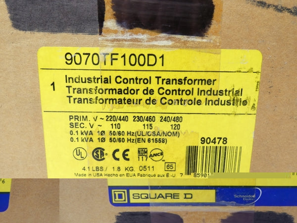 SQUARE D 9070TF100D1 240/480V NSFS