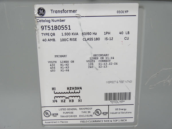 GENERAL ELECTRIC 9T51B0551 480V NSNP