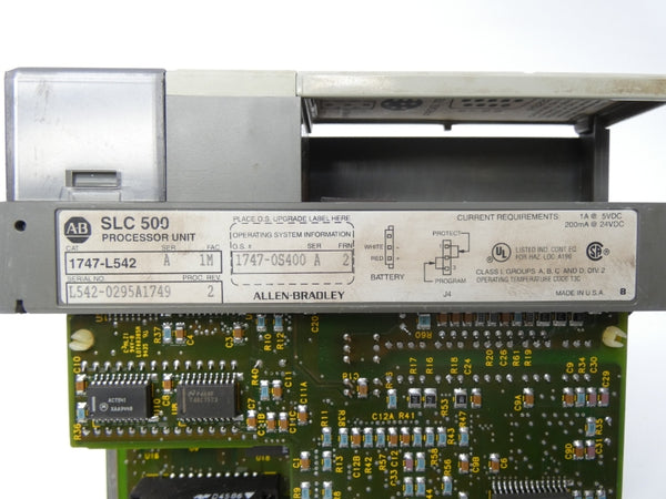ALLEN BRADLEY 1747-L542 SER. A REV. 2 F/W 2 24VDC 1A (NO KEY) UNMP