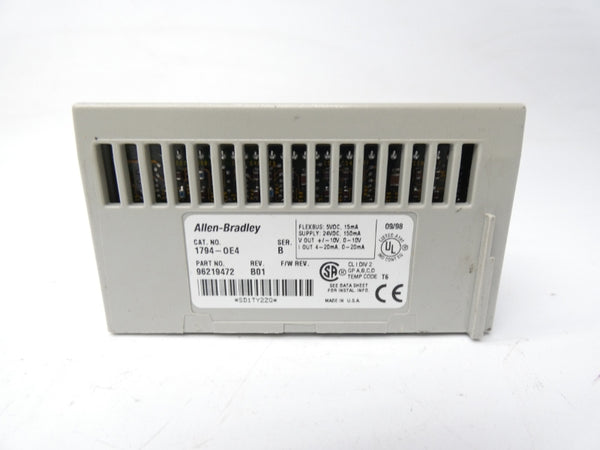 ALLEN BRADLEY 1794-OE4 SER. B REV. B01 24VDC UNMP