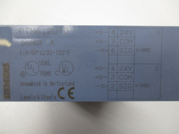 SIEMENS PTM6.2U10 0-10VDC NSMP