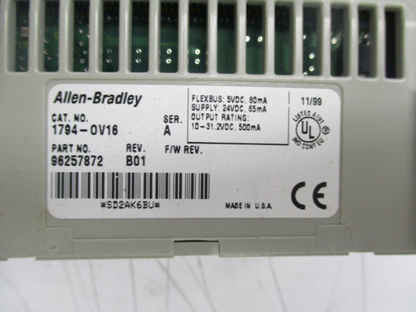 ALLEN BRADLEY 1794-OV16 SER. A REV. B01 24VDC NSMP