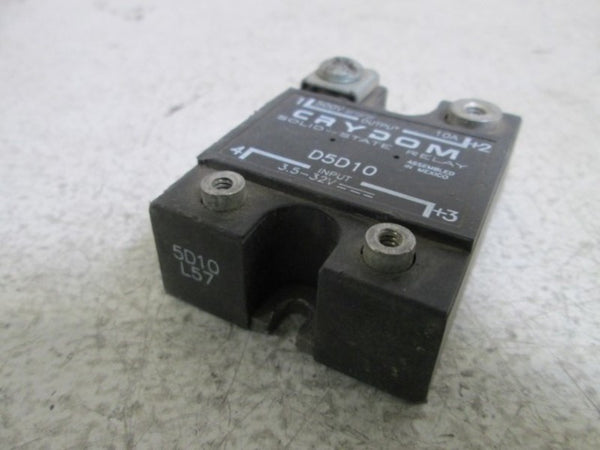 CRYDOM SOLID-STATE RELAY D5D10 UNMP