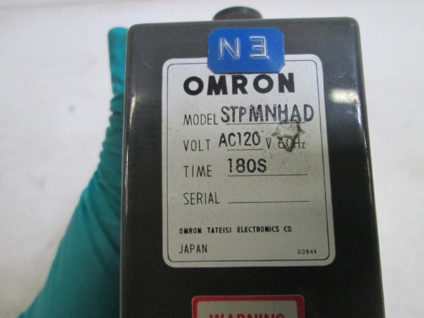 OMRON STPMNHAD TIME DELAY RELAY 180s  UNMP