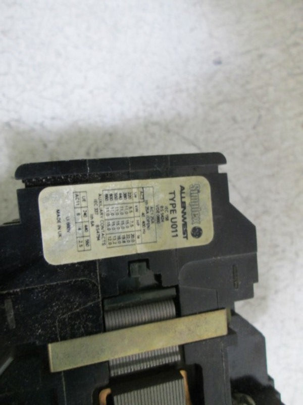 SIMPLEX RELAY TYPE: S W/ TYPE: U011 UNMP