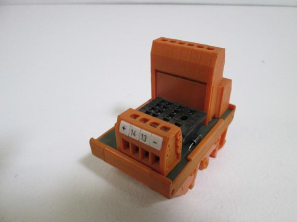 WEIDMULLER RELAY SOCKET ONLY RS-14A (AS PICTURED) AS IS