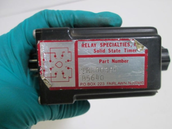 RELAY SPECIALTIES, INC. SOLID STATE TIMER TRM00304 UNMP