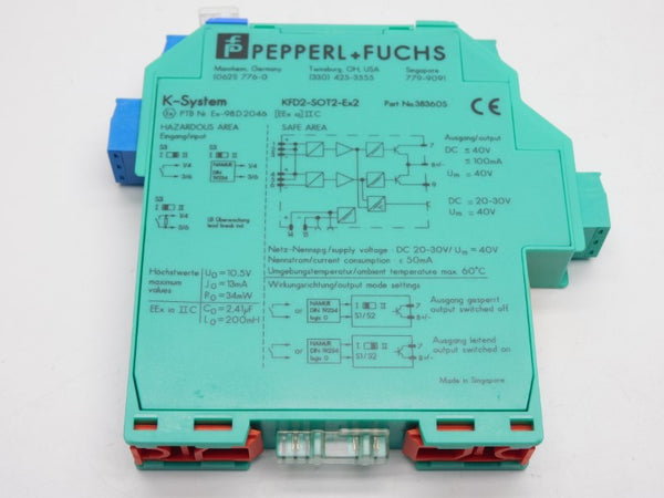 PEPPERL+FUCHS KFD2-SOT2-EX2 38360S 40V NSMP