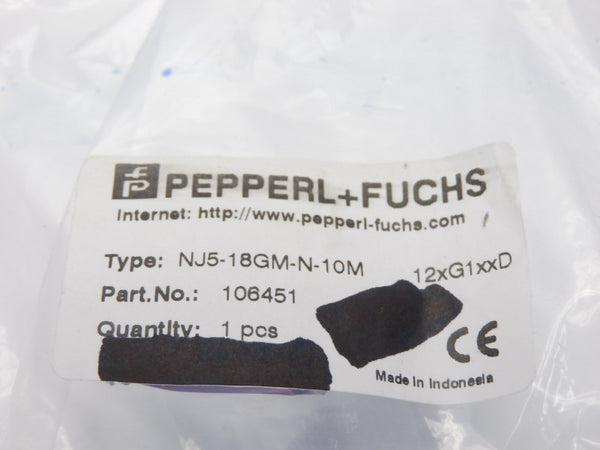 PEPPERL+FUCHS NJ5-18GM-N-10M 106451 NSMP