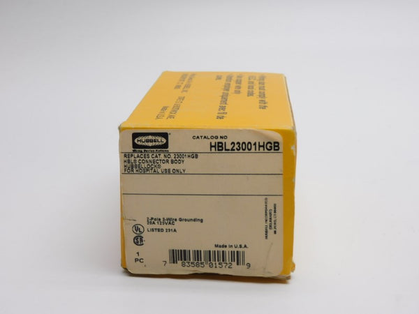 HUBBELL HBL23001HGB 125VAC 20A NSMP