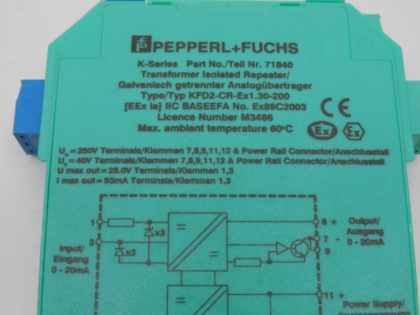 PEPPERL+FUCHS KFD2-CR-EX1.30-200 71840 250V NSNP