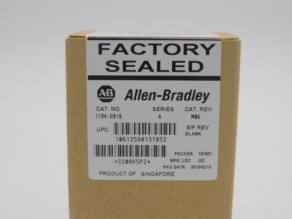 ALLEN BRADLEY 1794-OB16 SER. A DATE: 2010 NSFS