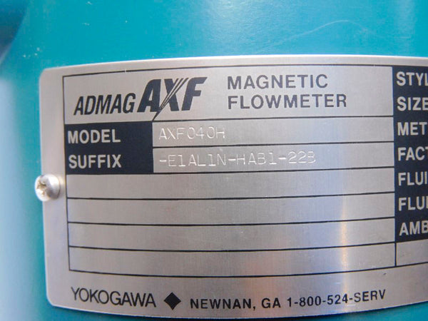 YOKOGAWA AXF040H-E1AL1N-HAB1-22B 100-120VAC 0.2A NSNP