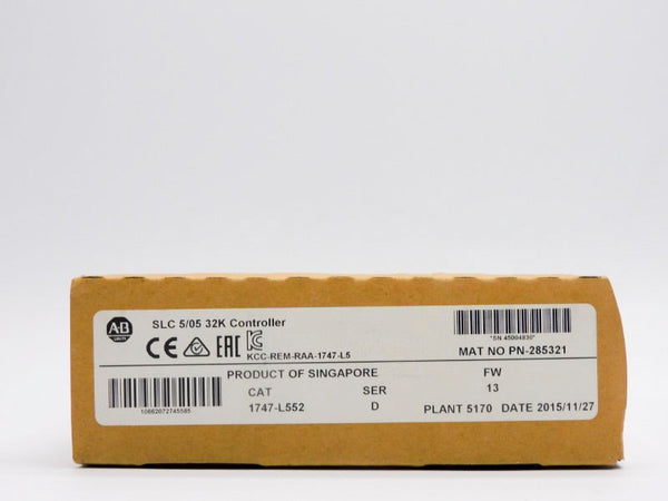 ALLEN BRADLEY 1747-L552 SER. D F/W 13 DATE: 2015 NSFS