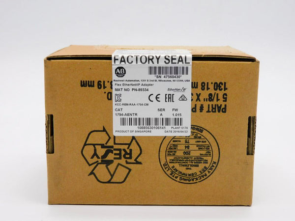 ALLEN BRADLEY 1794-AENTR SER. A F/W 1.015 DATE: 2016 NSFS